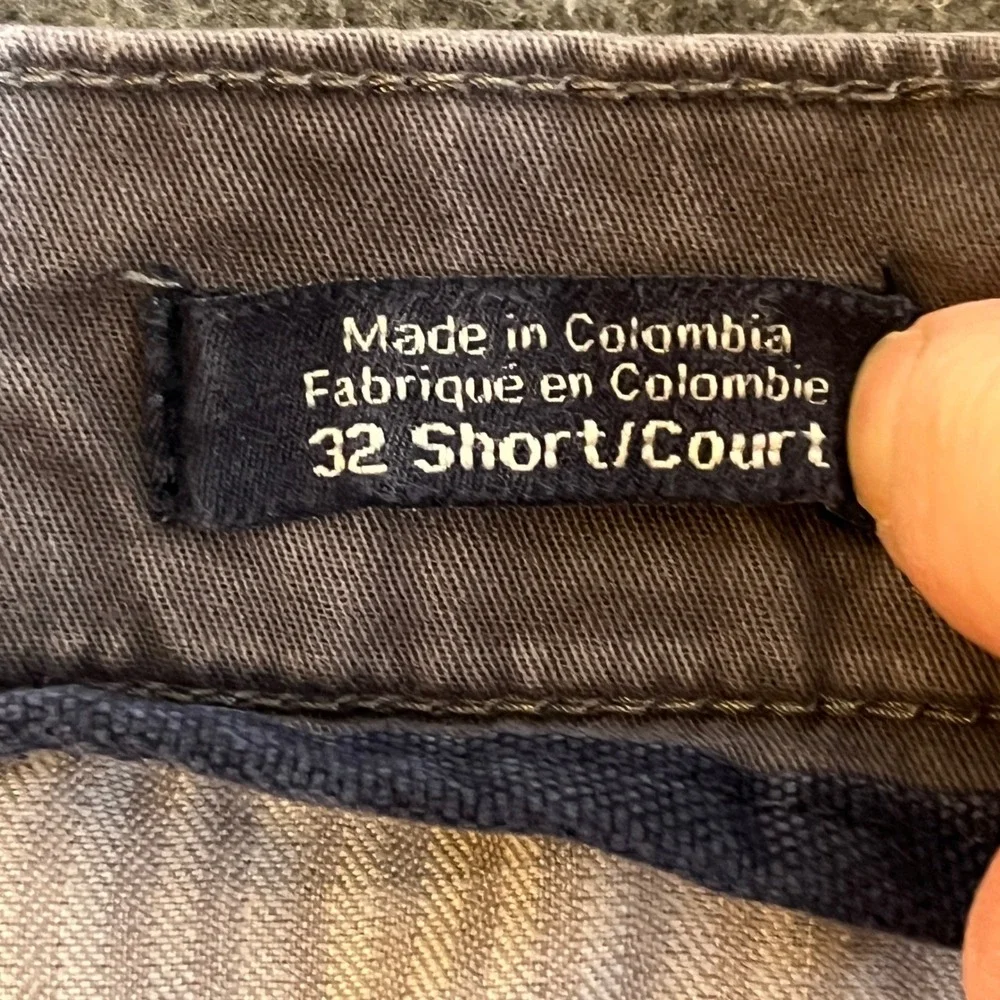 North Face Mens Pants 32 Short Gray Cotton Stretch Casual Outdoor Cargo Gorpcore